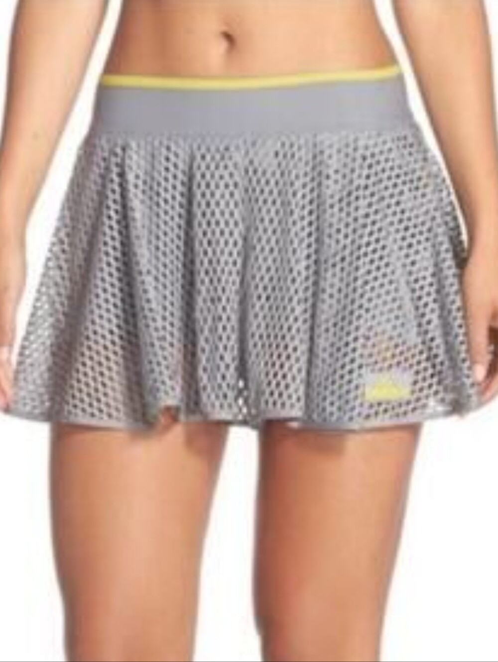 Adidas by Stella McCartney Light Gray Mesh Skater Skirt